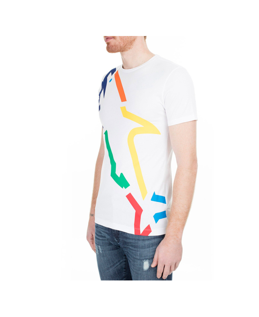 PAUL & SHARK PRINTED T-SHIRT WITH ROUND NECK