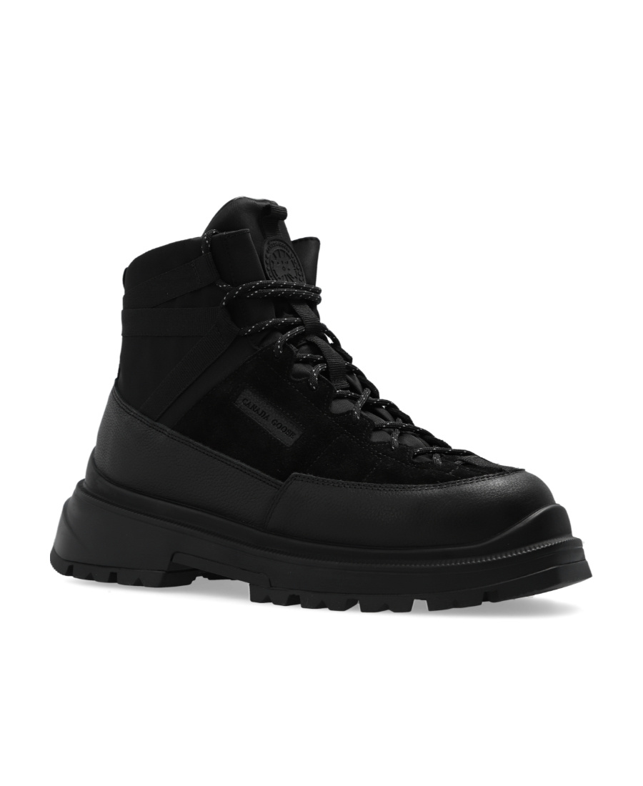 Canada Goose Lace-up Boots In Black