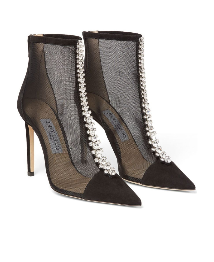 Jimmy Choo Bing 100mm Ankle Boots In Gray