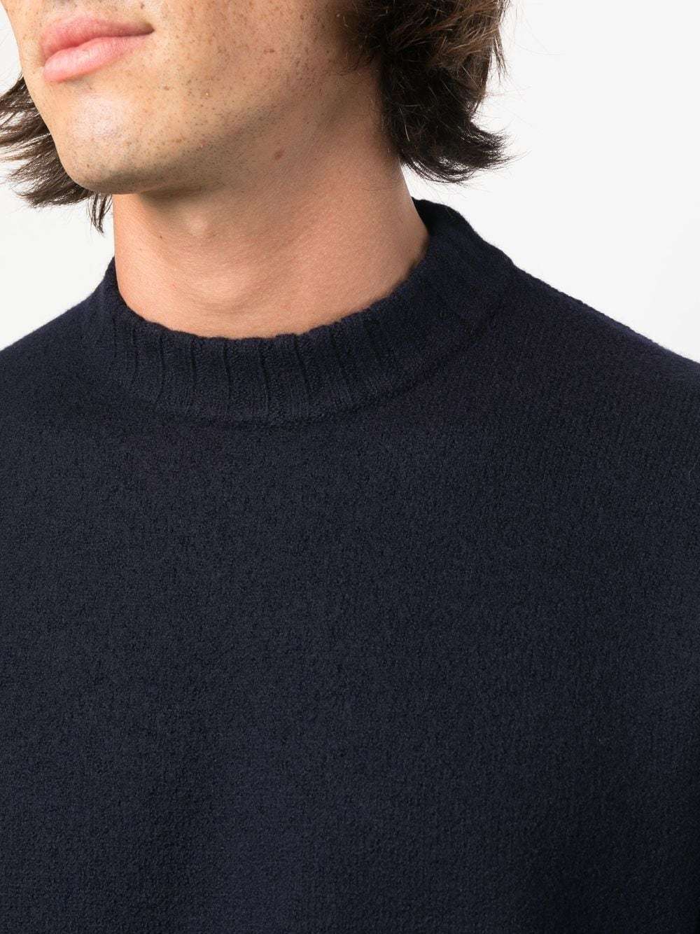 Jil Sander Crew-neck Pullover Jumper In Blue