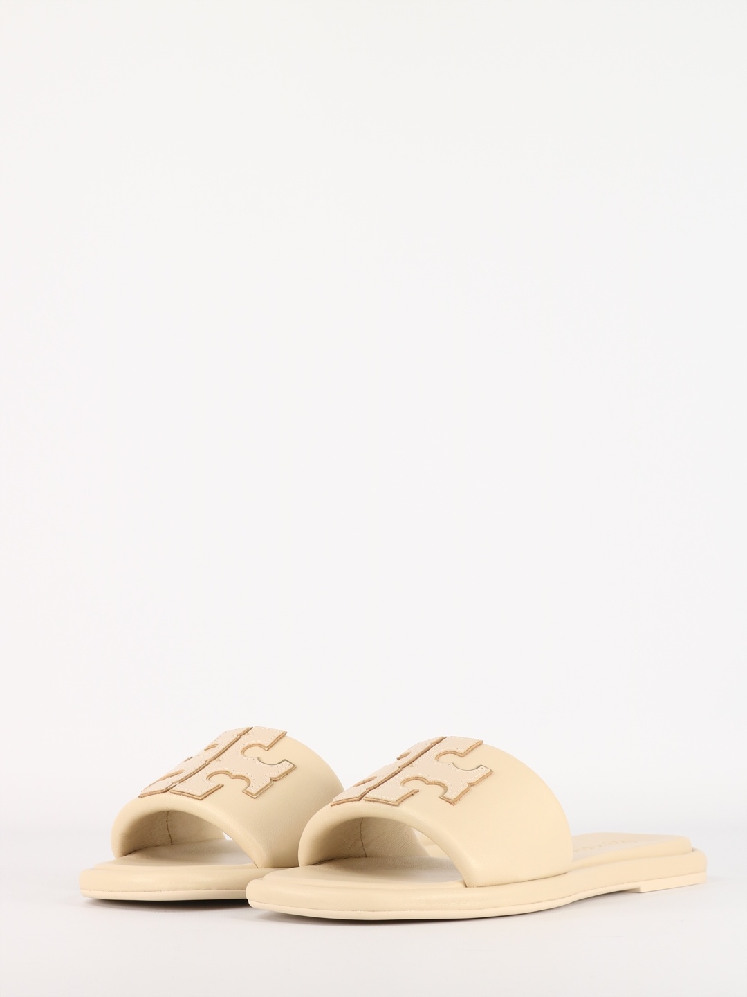 Tory Burch Double T Sandals In Nude
