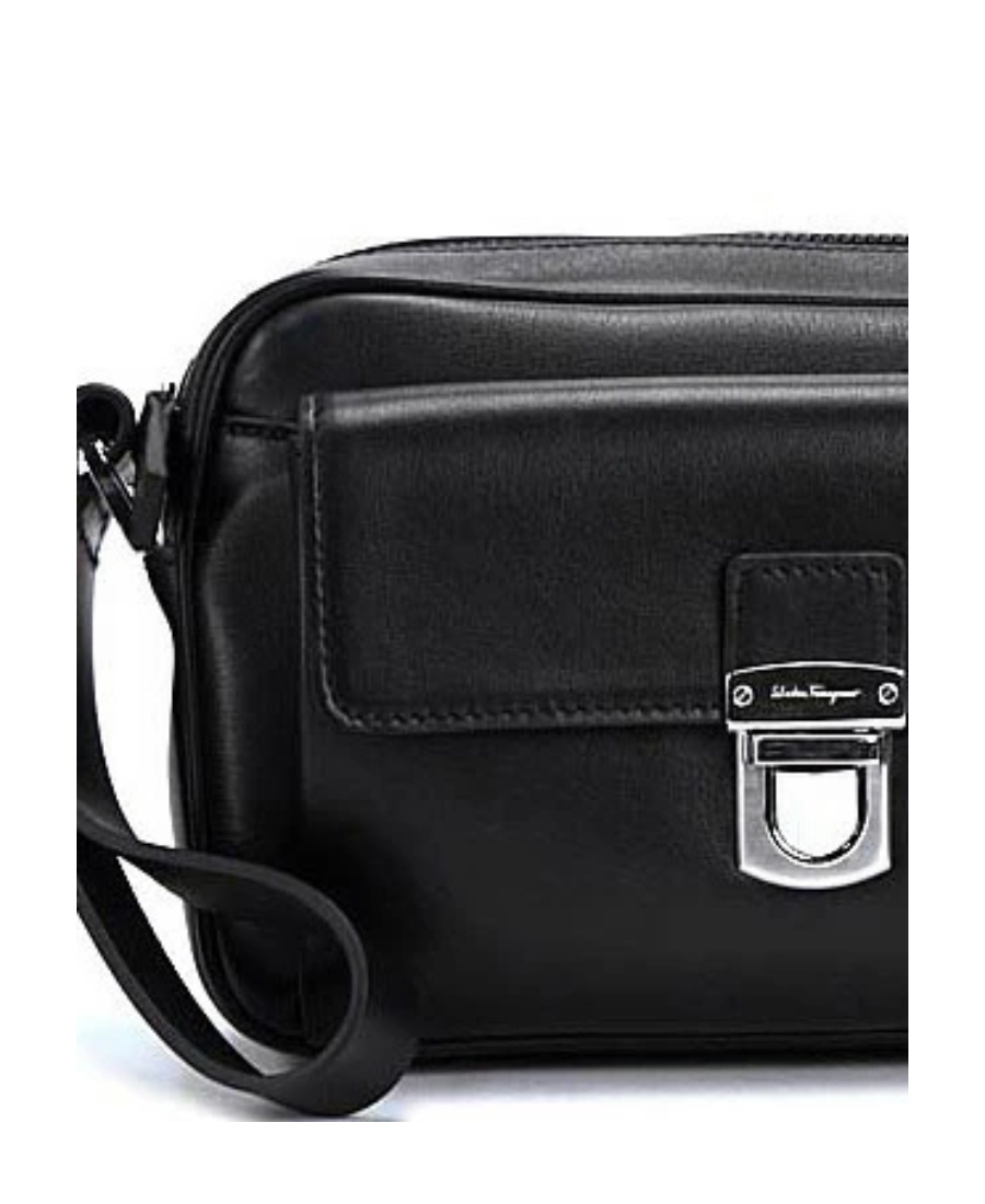 FERRAGAMO LOGO DETAILS CLUTCH 