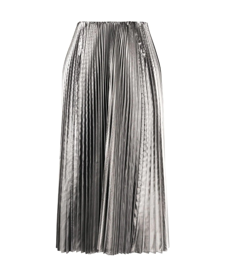 Balenciaga Pleated Skirt In Gray
