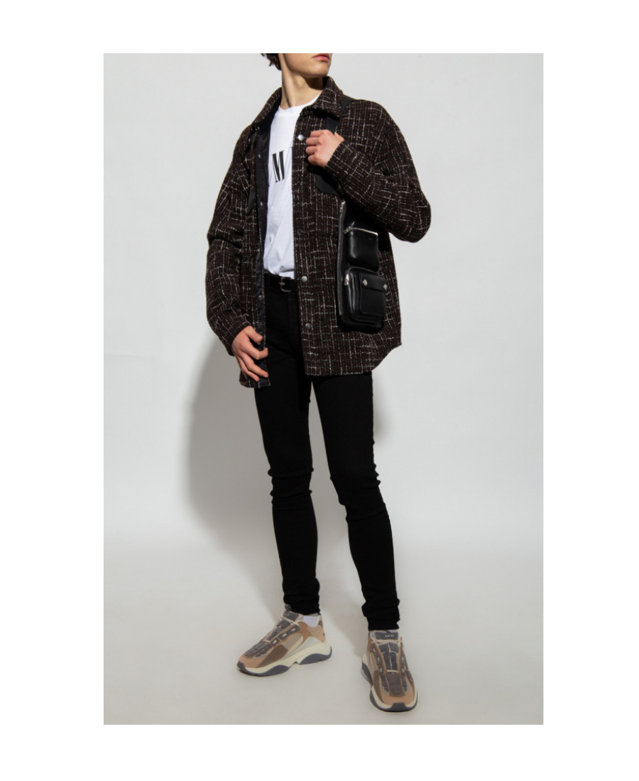 Amiri Logo-patch Skinny Jeans In Black