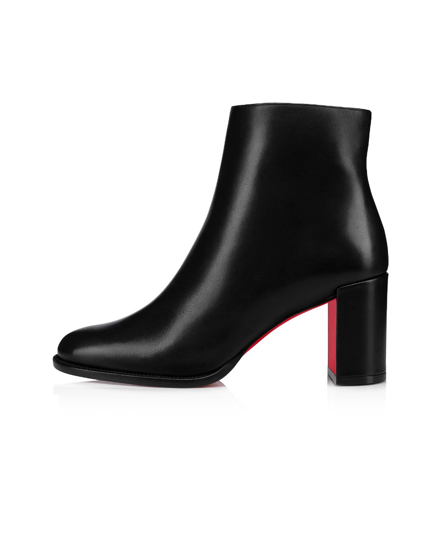 Christian Louboutin Logo Boots In Black