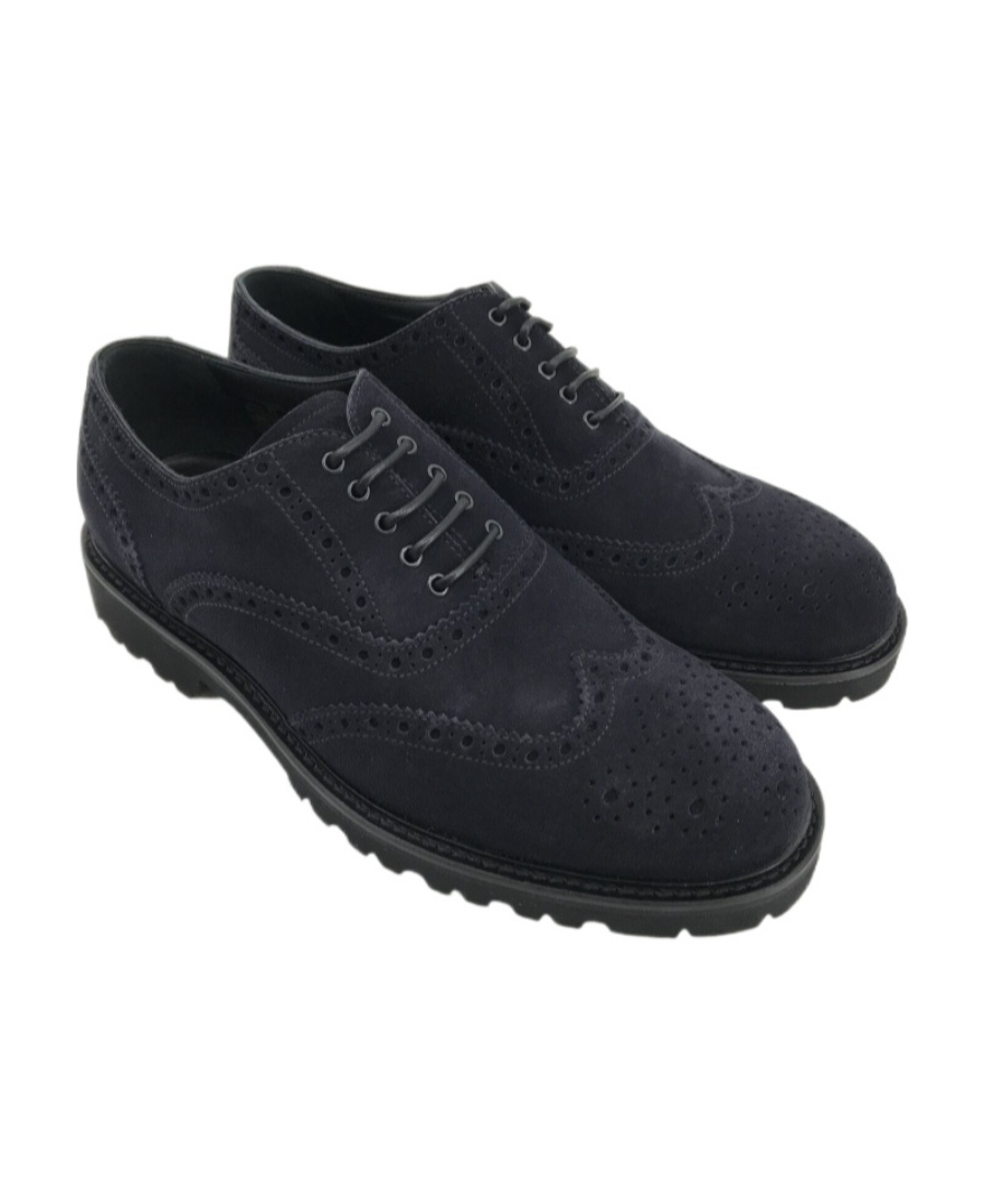 Emporio Armani Logo Business Casual Shoes In Black