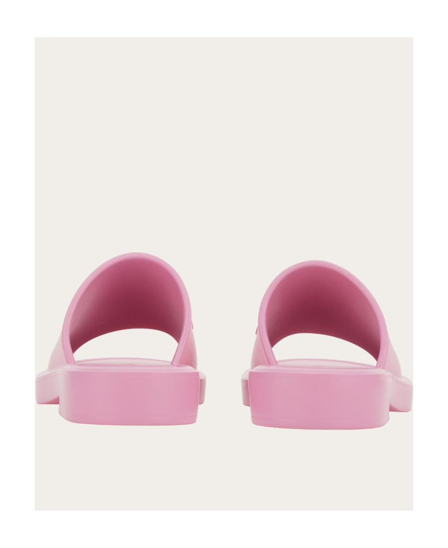 Ferragamo Knurled Slippers In Pink