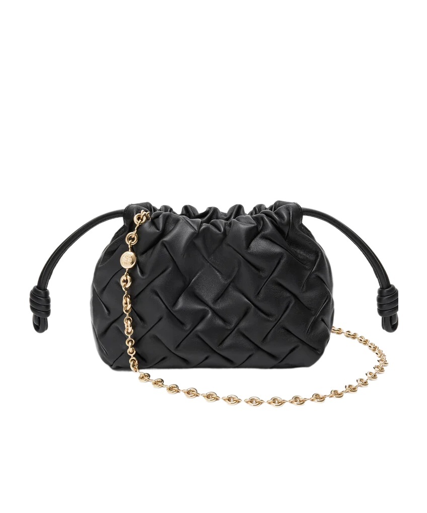 Loewe Mini Flamenco Shoulder Bag In Black