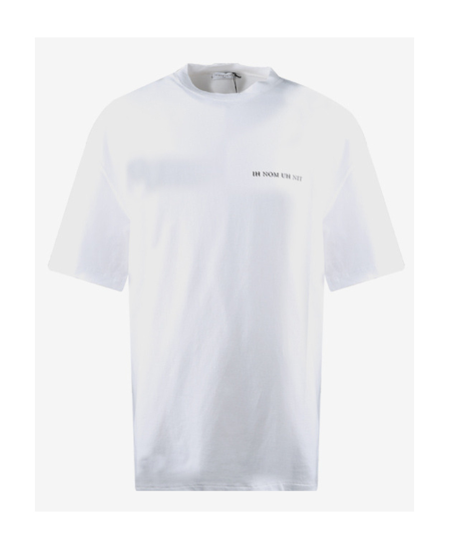 Ih Nom Uh Nit Logo Printed Round Collar T-shirt In White