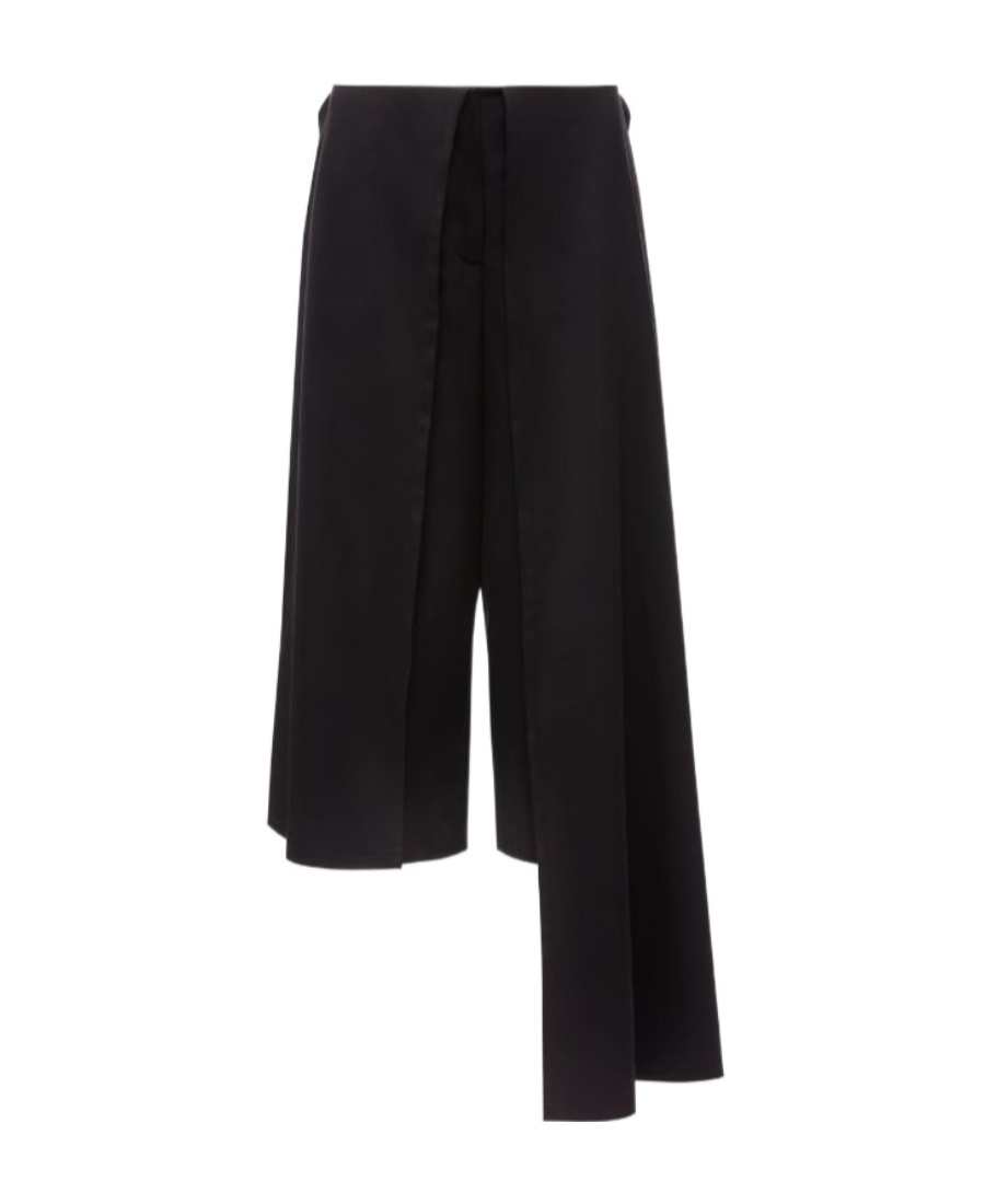Jw Anderson Draped Layered Cropped Trousers