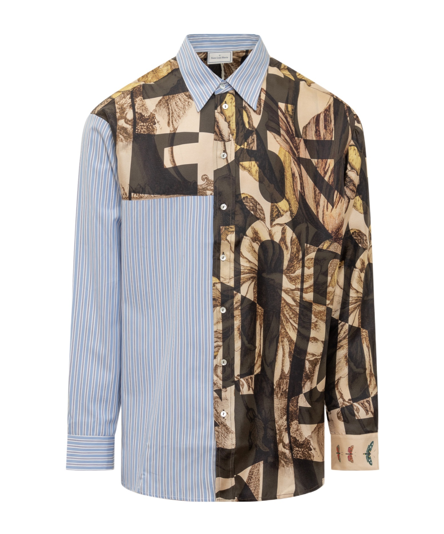 Pierre-louis Mascia Pierre Louis Mascia Cotton And Silk Shirt In Multicolor