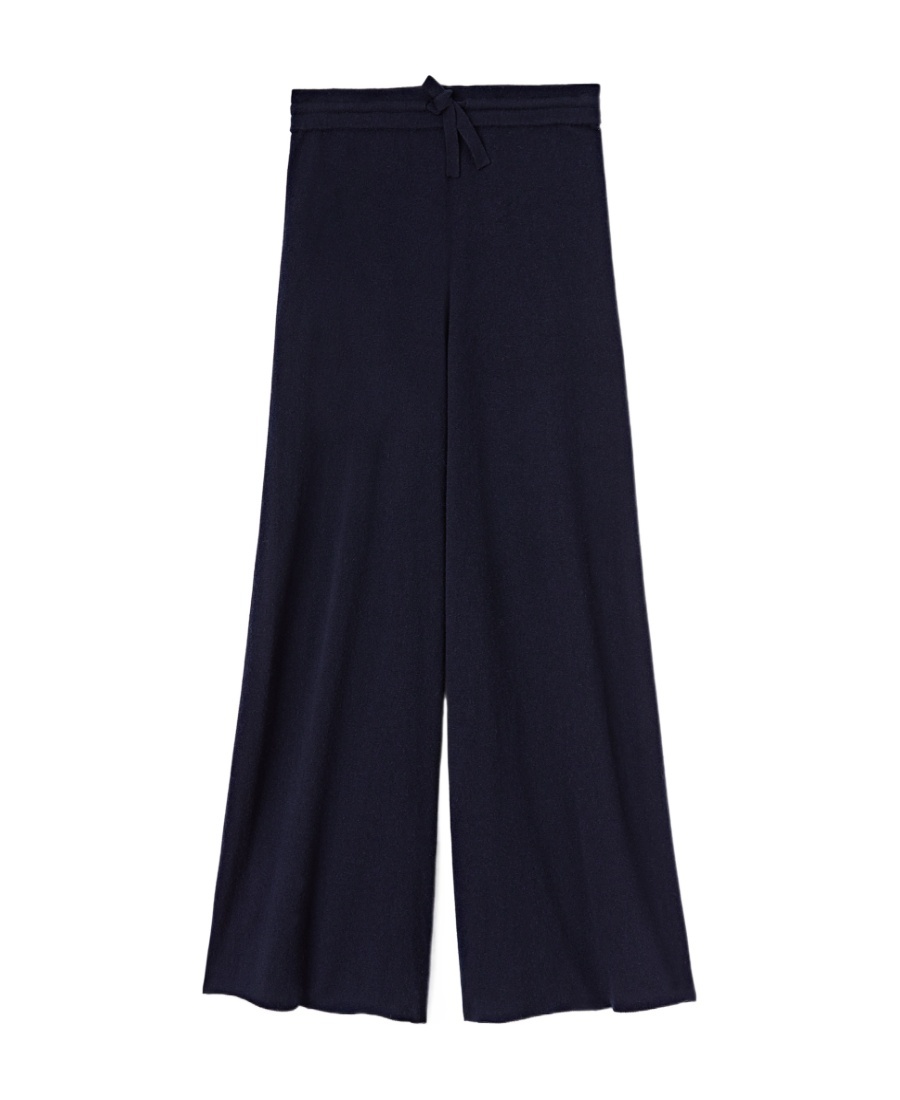 Jil Sander Drawstring Wide-leg Trousers In Black