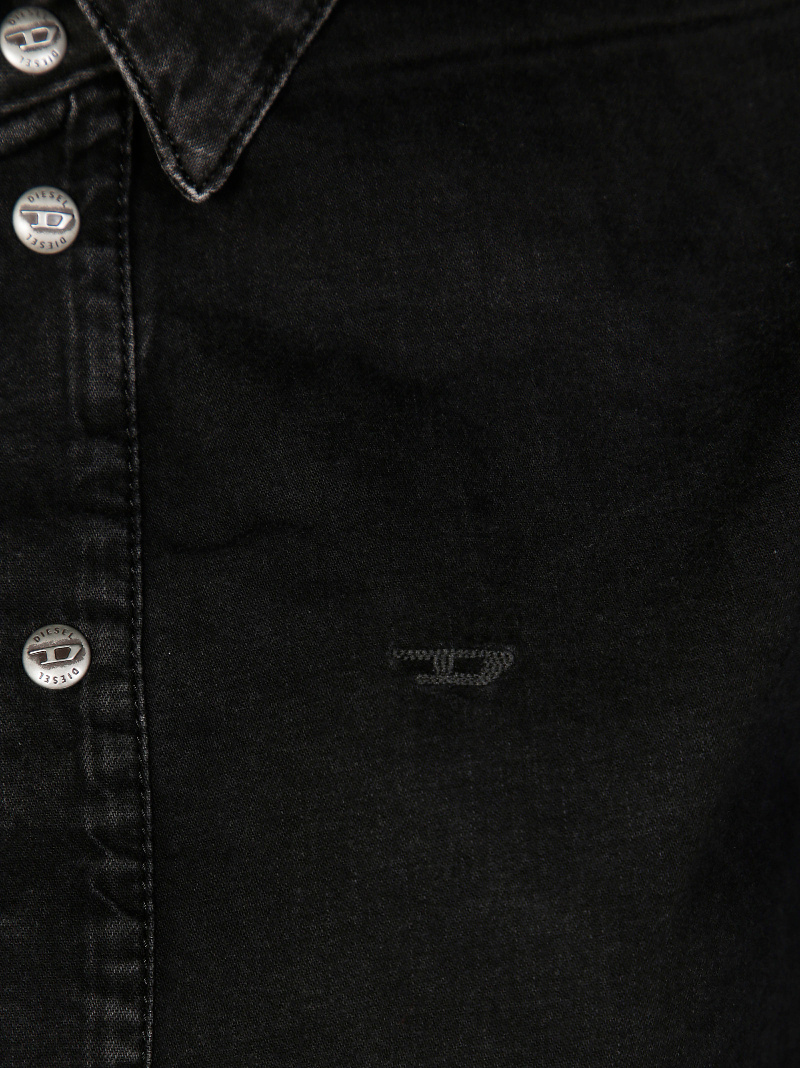 Diesel Long-sleeved Shirt In Black