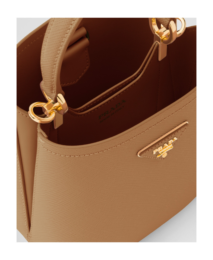 Prada Medium Panier Tote Bag In Brown