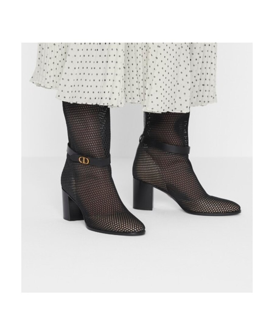 Dior Fishing Net High Heels In Black