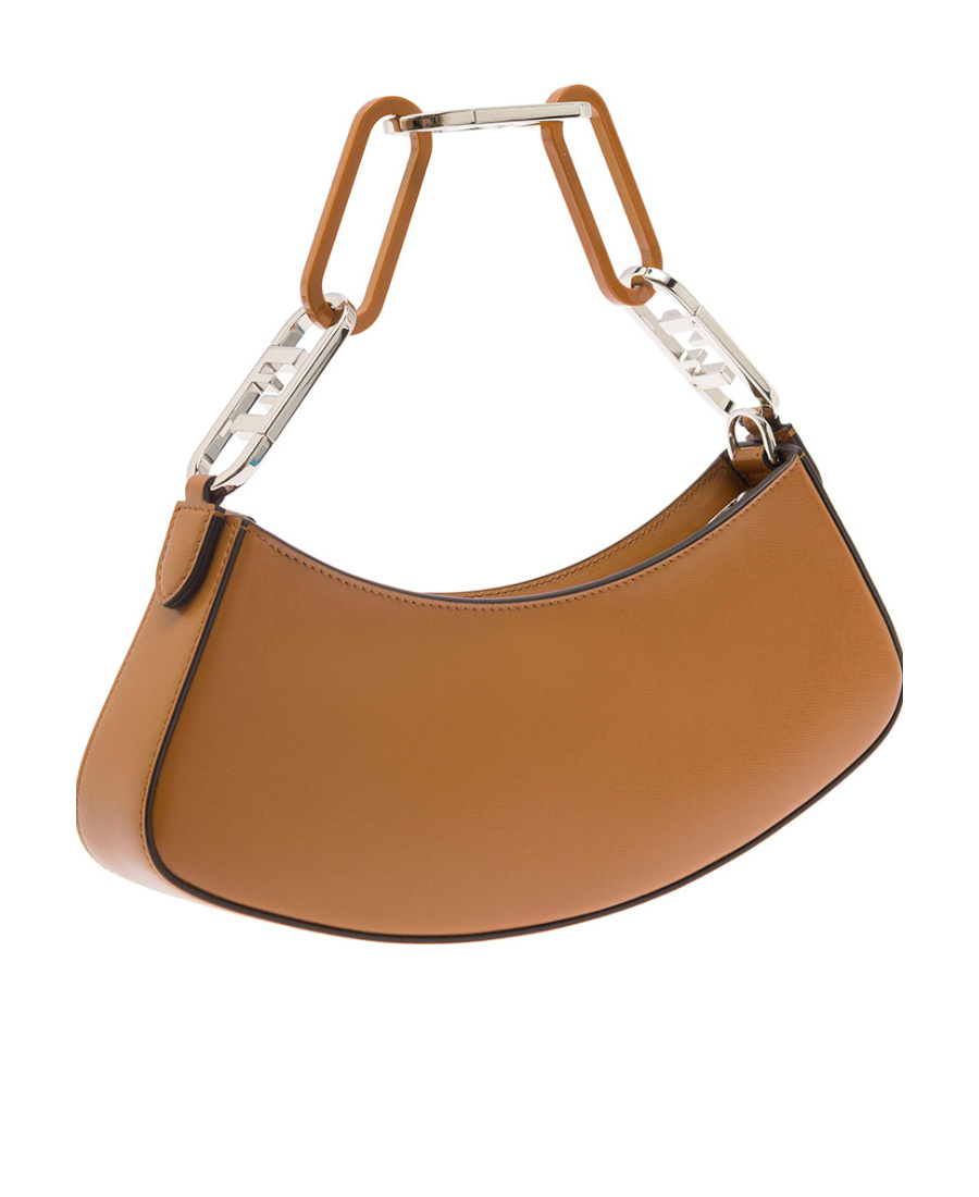 Fendi O'lock Swing Shoulder Bag In Brown