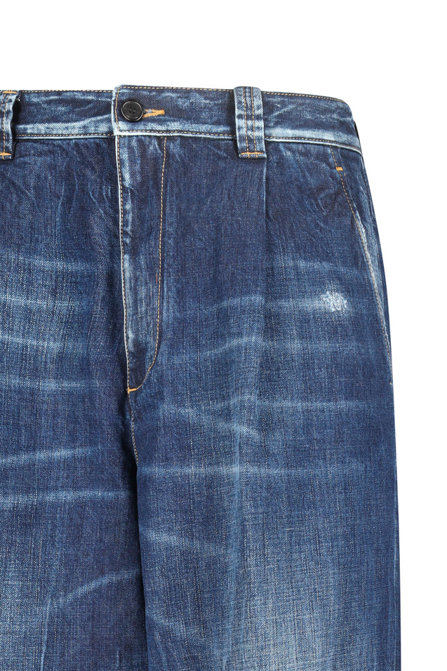 DSQUARED2 PLEAT-DETAIL JEANS