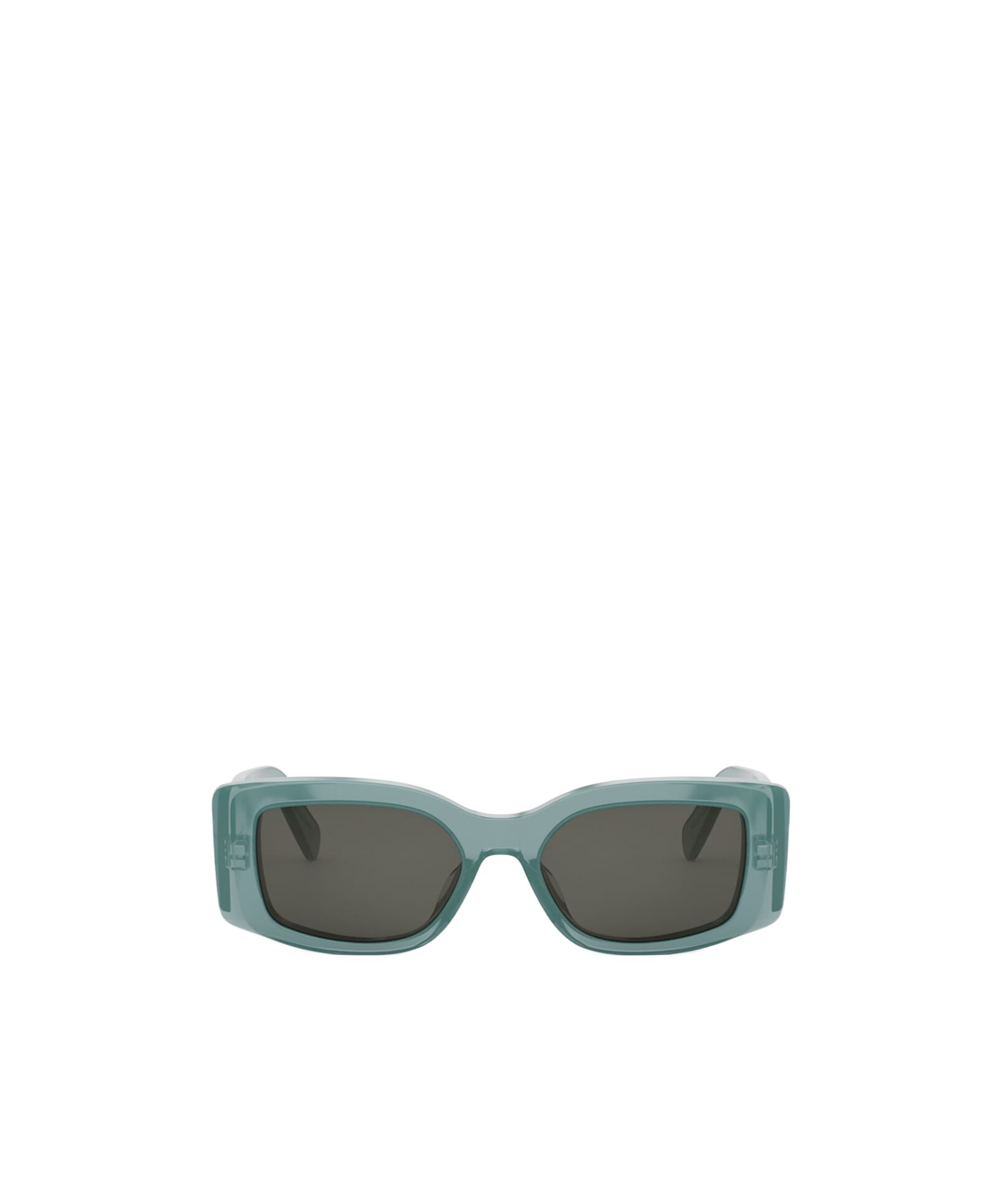 Celine Triomphe Acetate Rectangle Sunglasses In Black