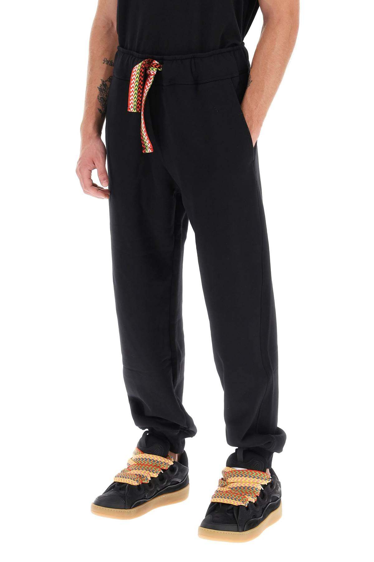 Lanvin Elastic Waist Casual Pants In Black