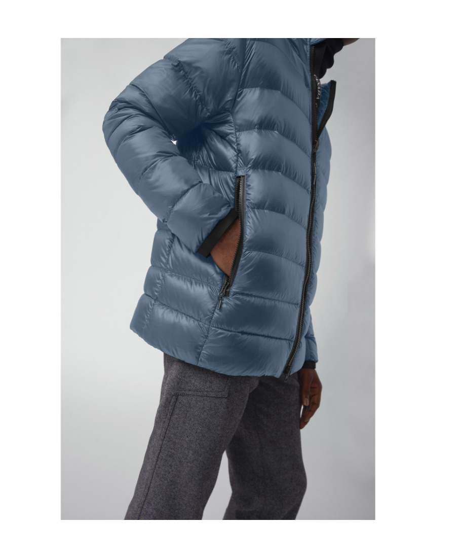 Shop Canada Goose Logo-patch Padded Down Jacket In Blue