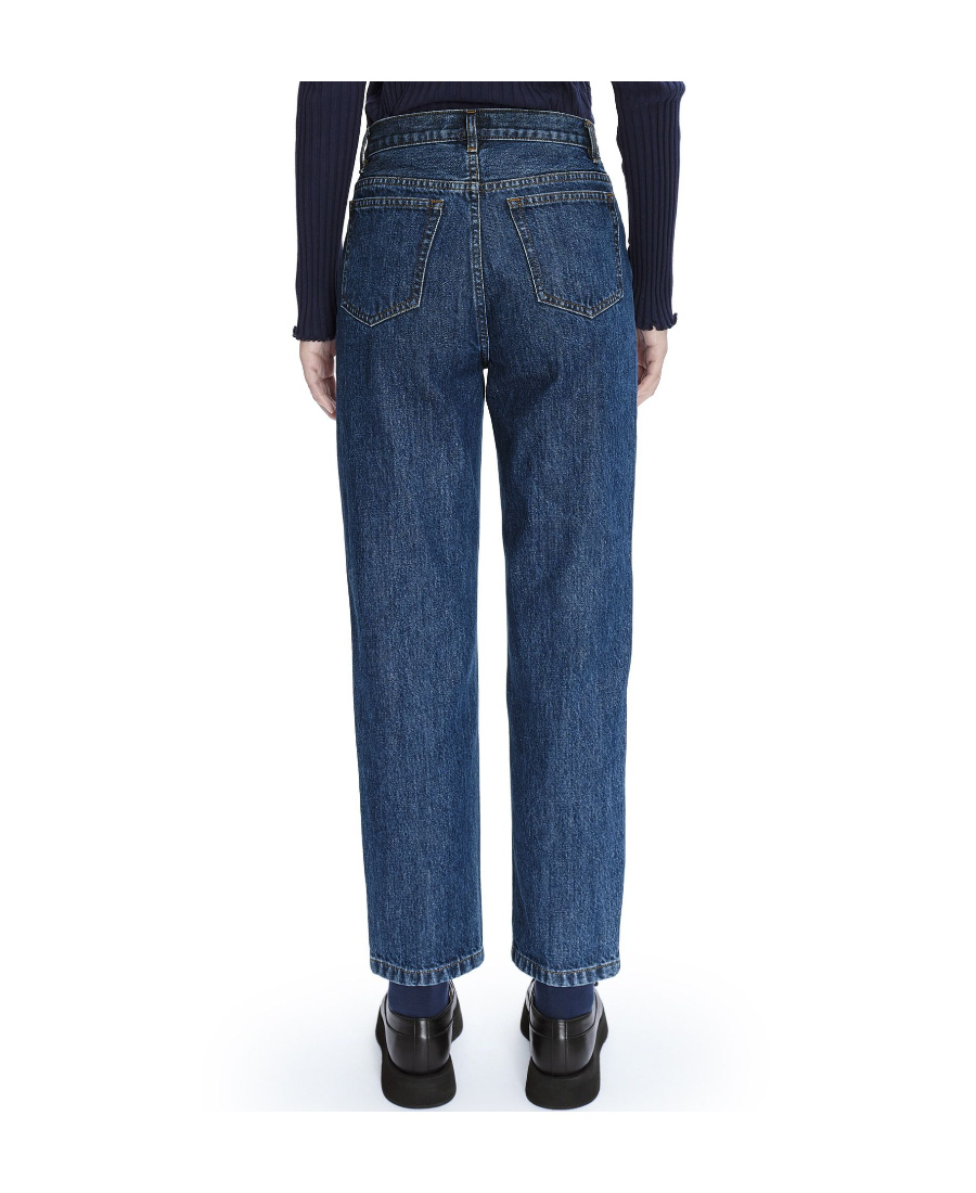 Apc Martin High-rise Jeans In Blue