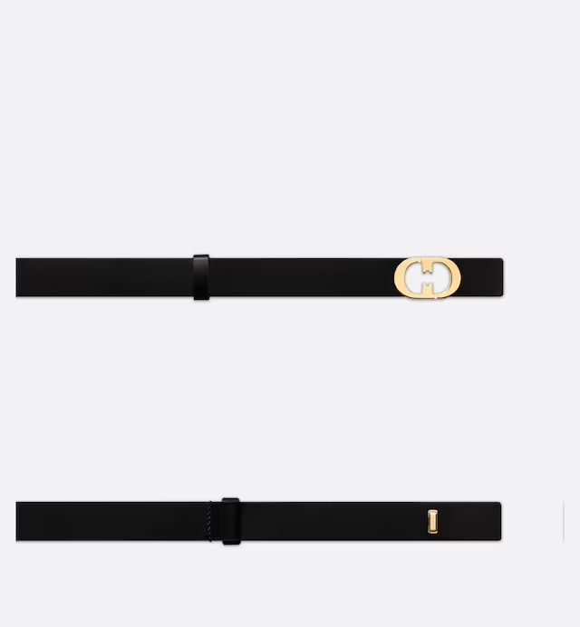Dior Logo Belt In Black