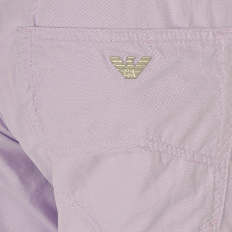 Armani Jeans Logo Shorts In Pink