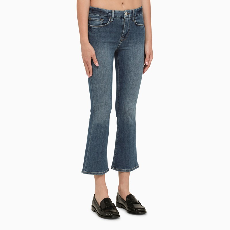 Frame Woman Jeans Blue Size 28 Cotton, Rayon, Elastane In Blue