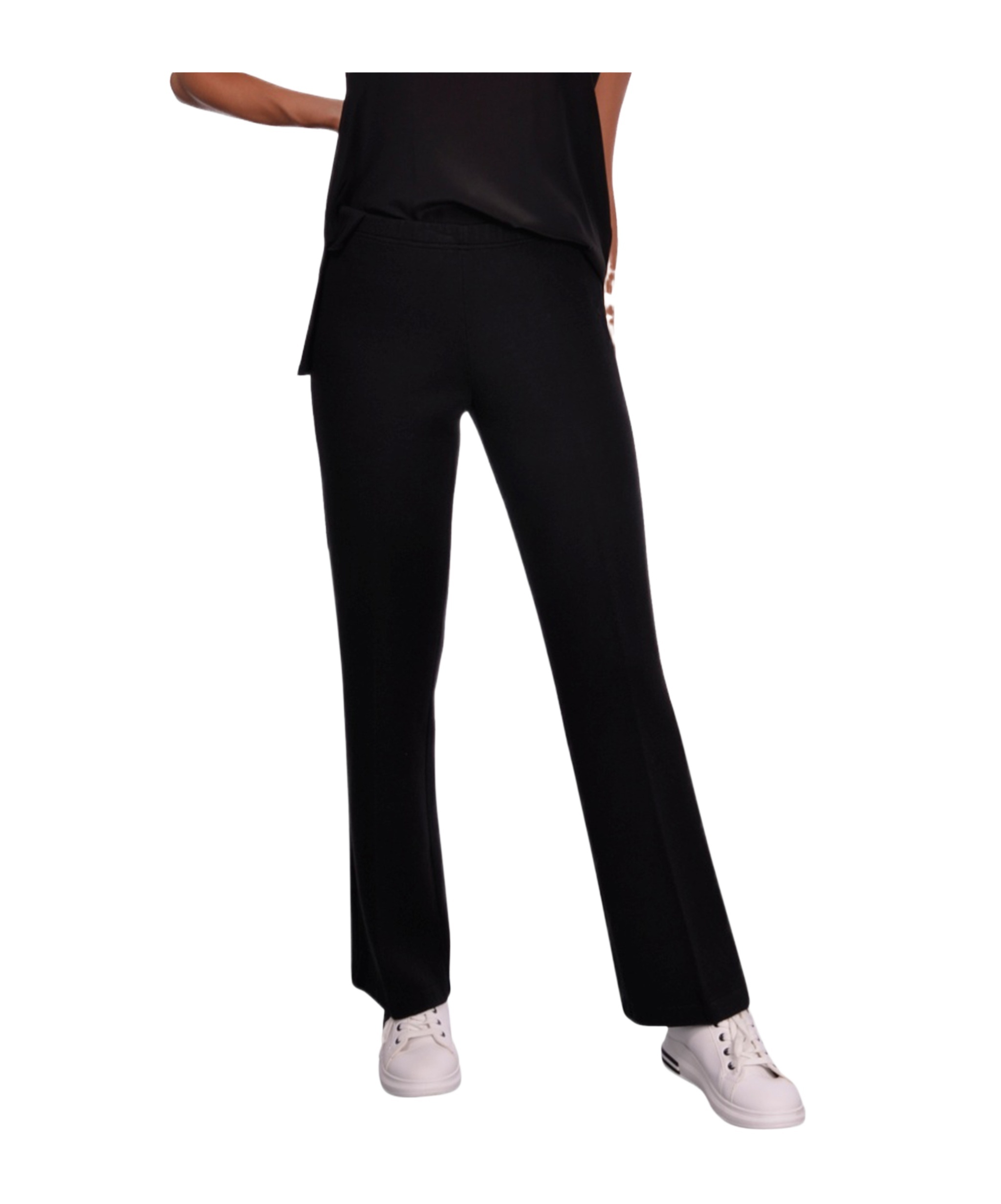 Gran Sasso Flared Casual Pants In Black