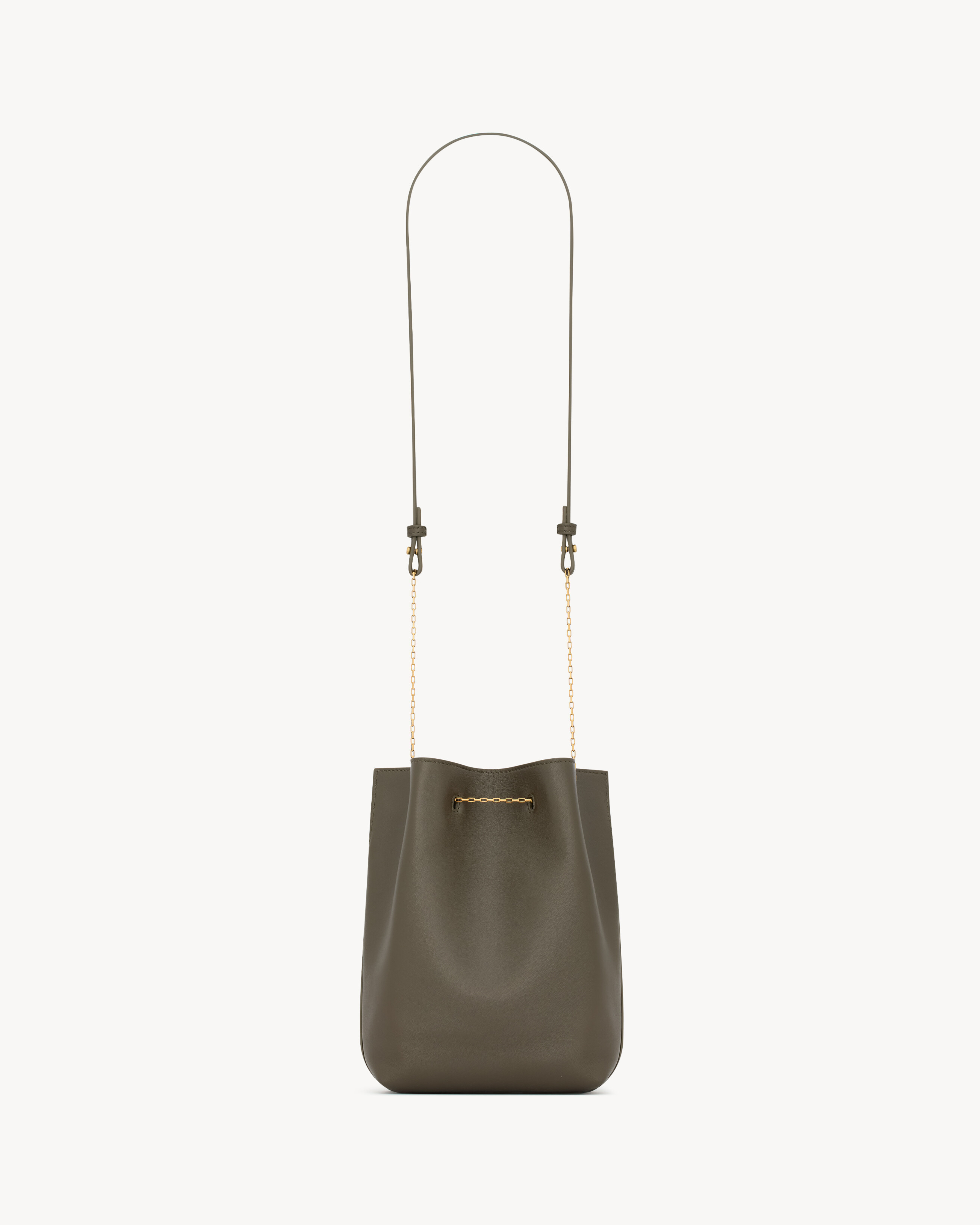Saint Laurent Pochon Shoulder Bag In Green