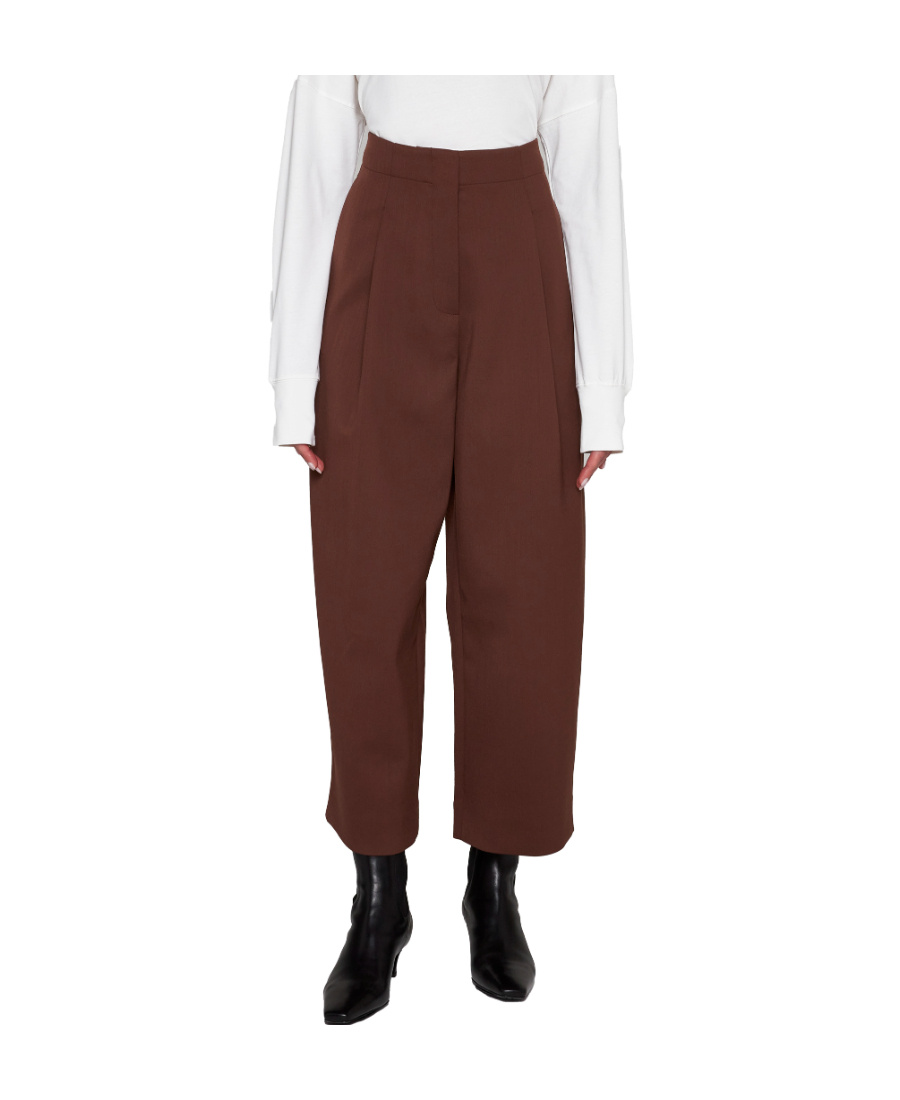 Studio Nicholson Dordoni High-waist Trousers In Brown