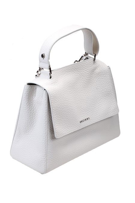 Orciani Logo Top-handle Tote In White