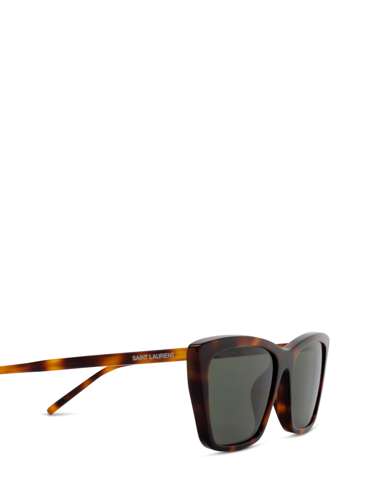Saint Laurent Logo Sunglasses In Black