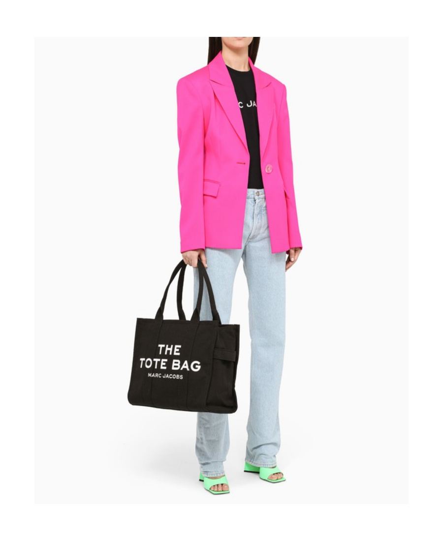 Marc Jacobs Canvas Large Tote Bag In Black