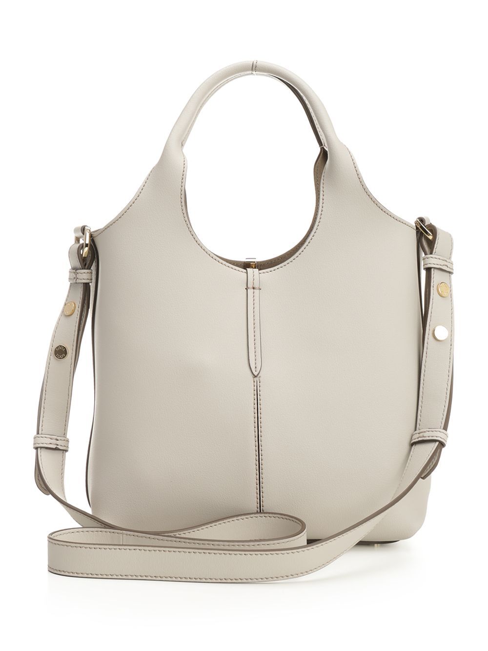 Tod's Ebr Due Manici Mini Handbags White In Brown