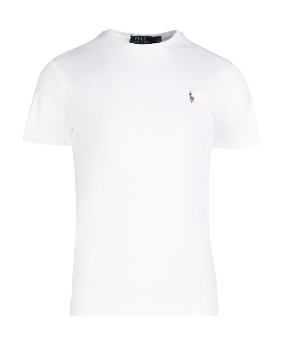 POLO RALPH LAUREN POLO RALPH LAUREN LOGO EMBROIDERED CREWNECK T-SHIRT
