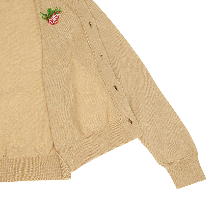 Comme Des Garçons Long-sleeved Cardigan In Neutral