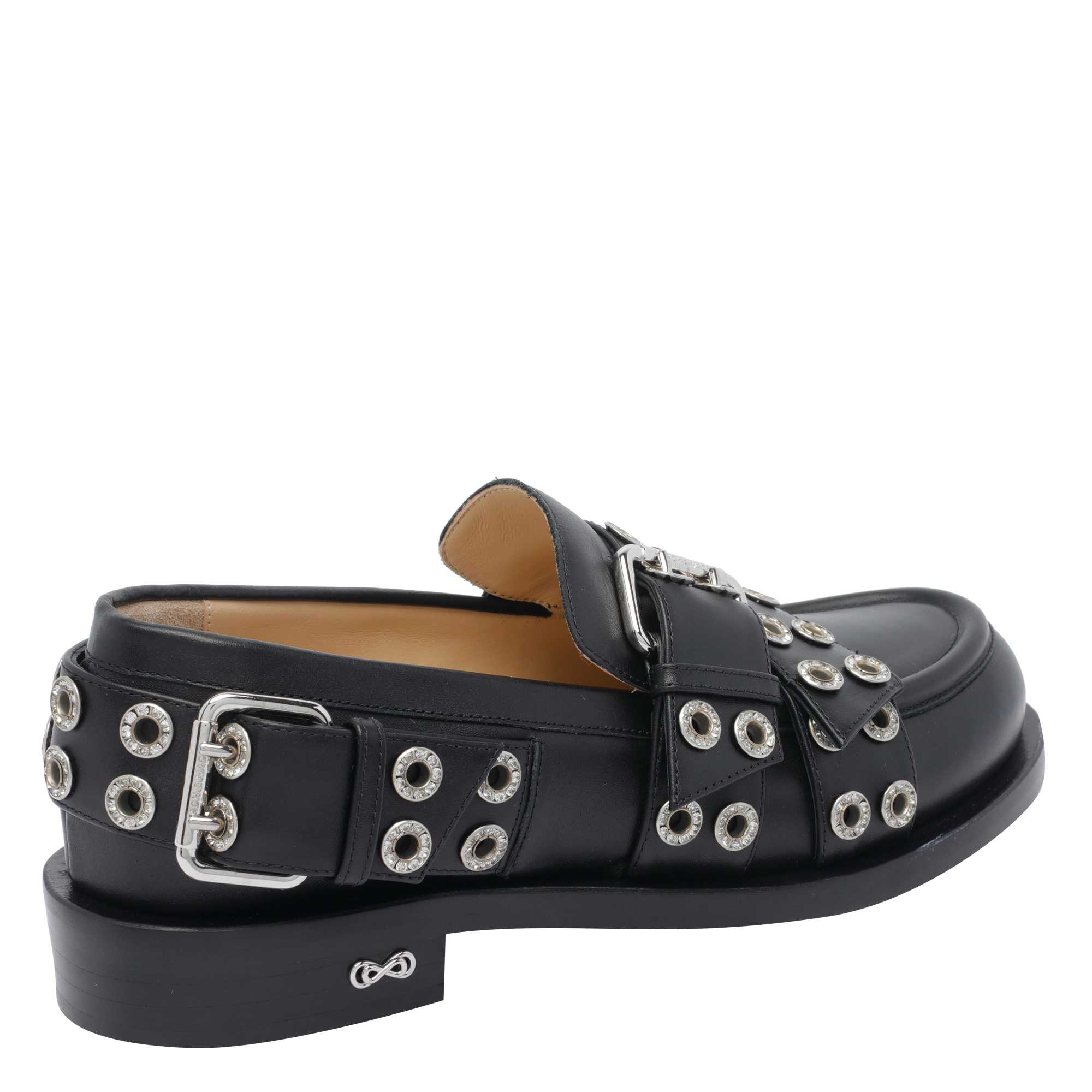 Machmach Round-toe Loafers In Black