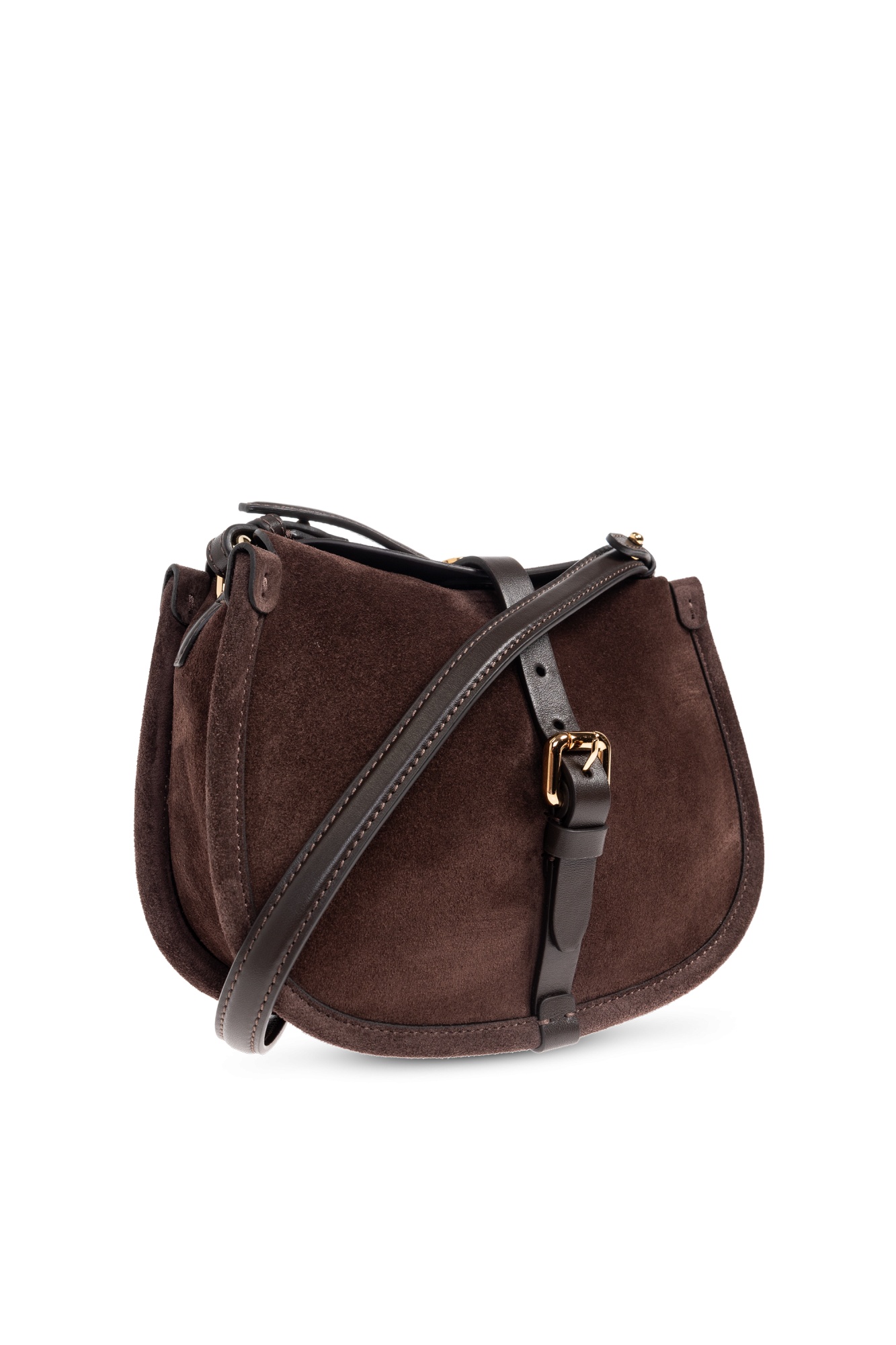 Etro Logo Shoulder Bag In Brown