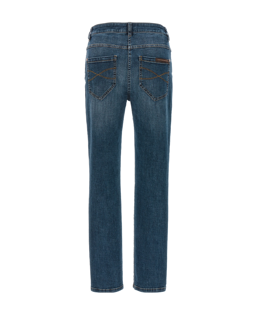 Brunello Cucinelli Distressed-finish Denim Jeans In Blue