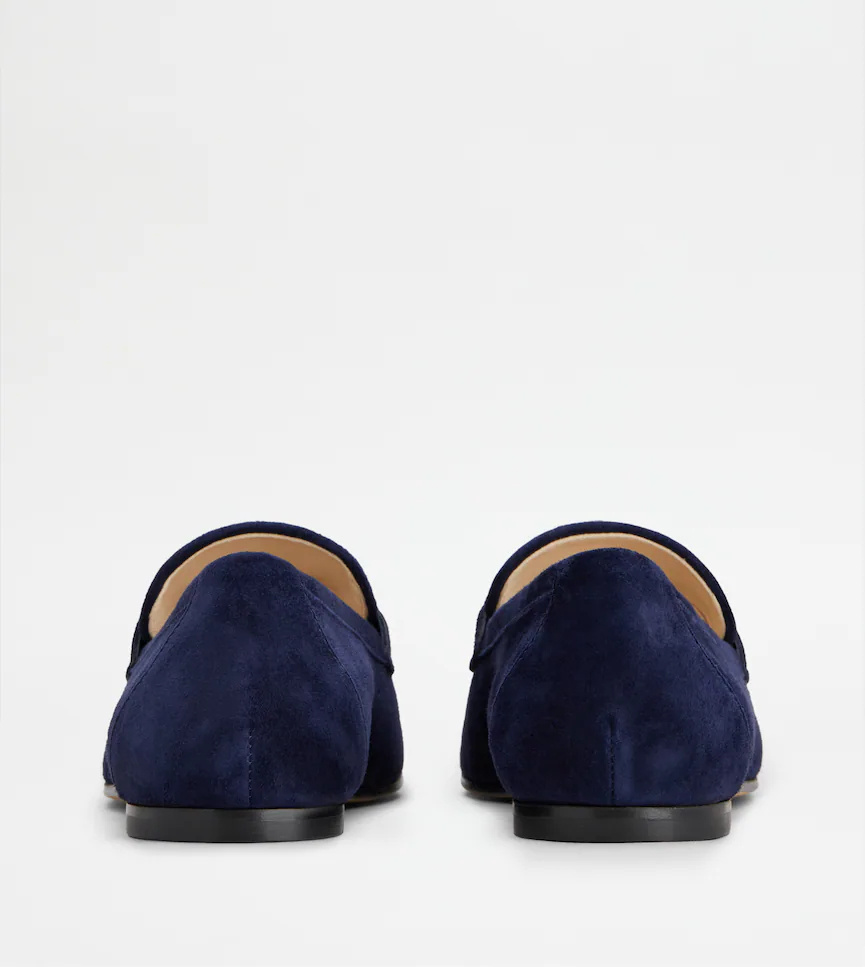 Tod's T Timeless Loafers In Suede In Blue