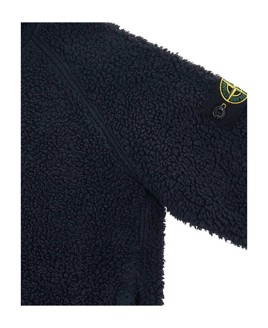 Stone Island Hooded Jacket In Blue