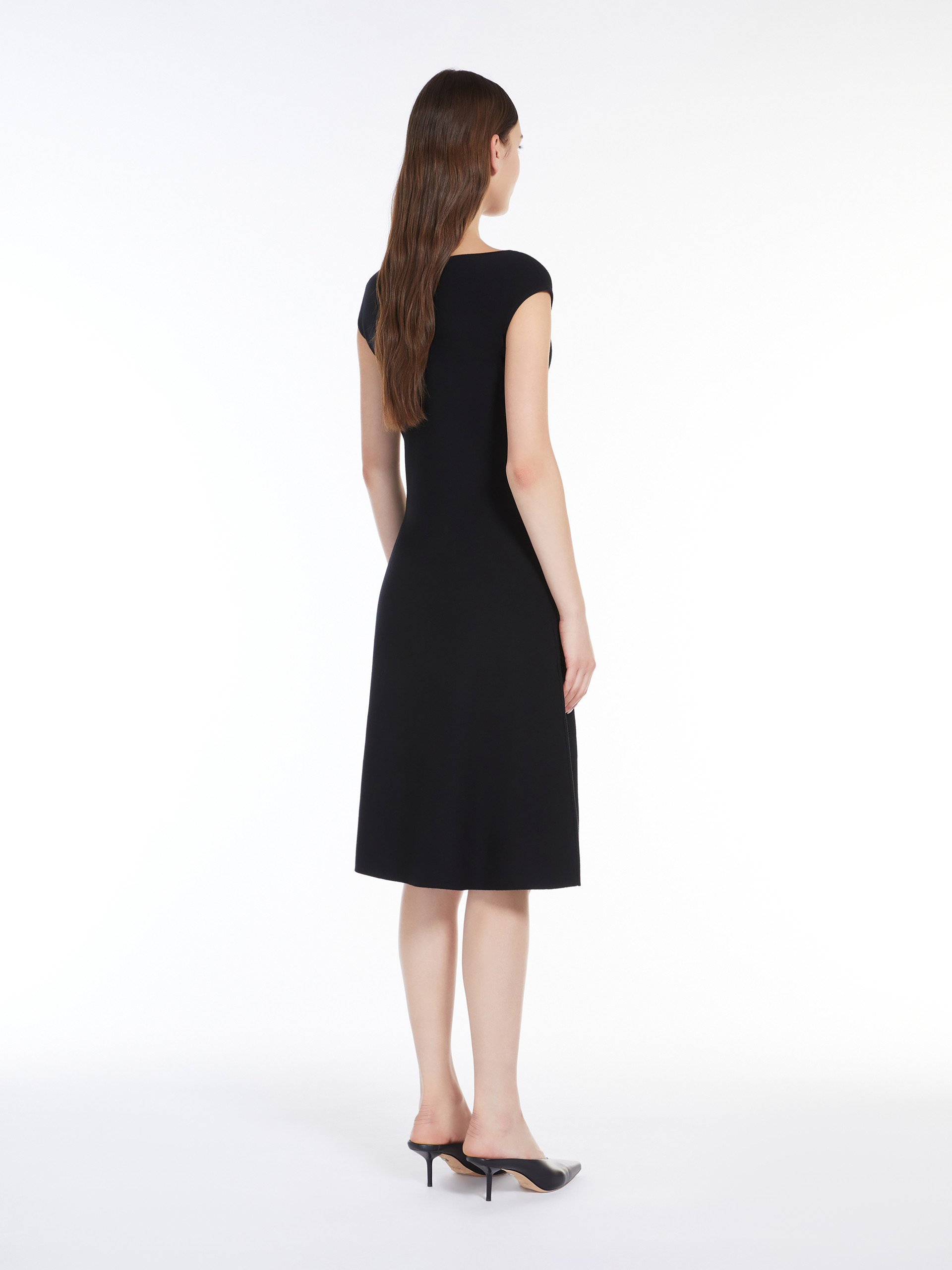 Max Mara Horn Dress In Black