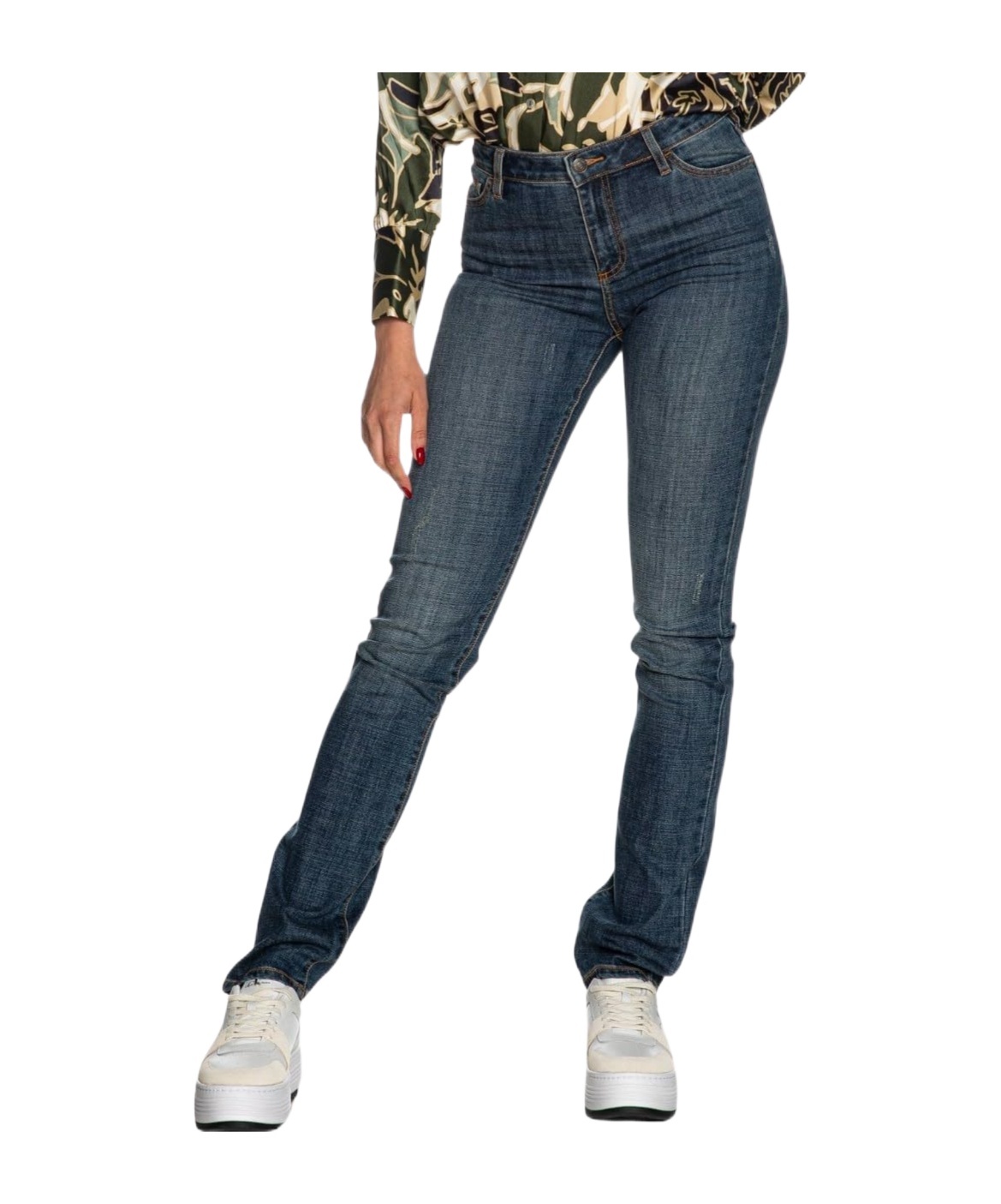 Armani Exchange Belt-loop Jeans In Multicolor
