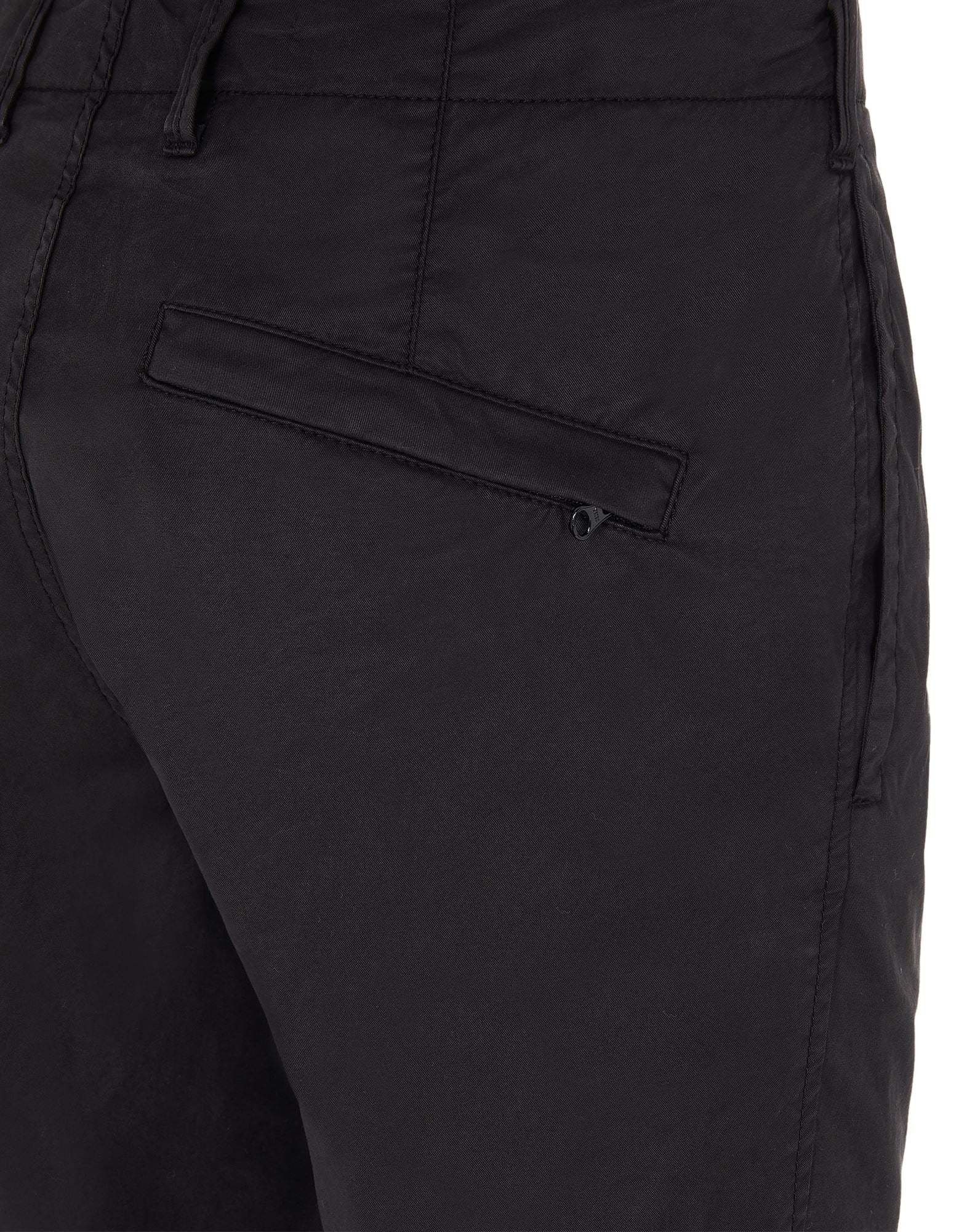 Stone Island Compass-patch Cargo Trousers In Black