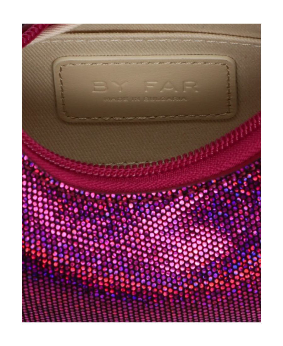 By Far Baby Amber Disco Dot Leather Bag In Red
