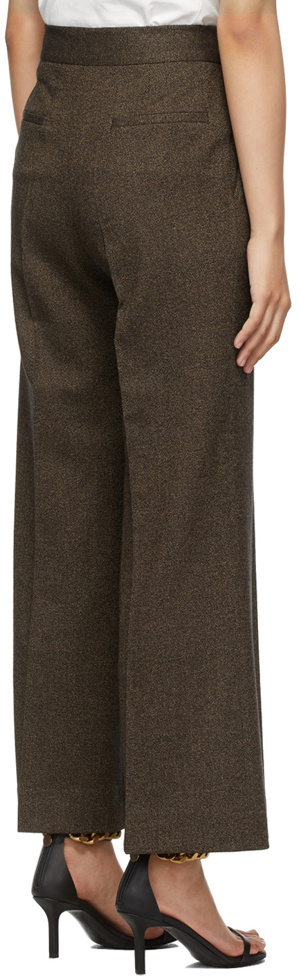 Shop Victoria Beckham Flared High-waist Trousers In Black