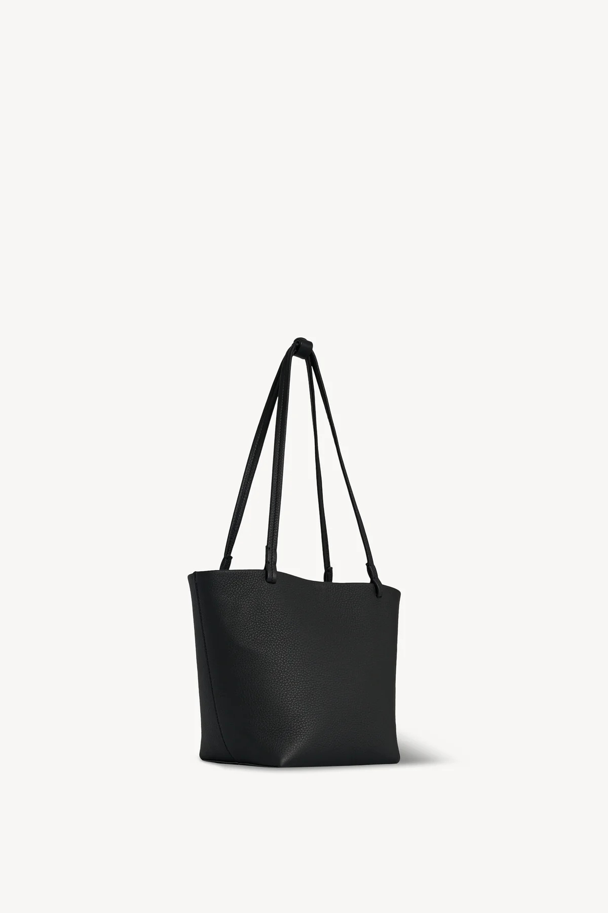The Row Edium Park Tote Stitch Leather Bag In Gray