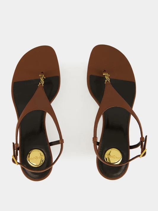 Saint Laurent Open-toe High-heeled Sandals In Brown
