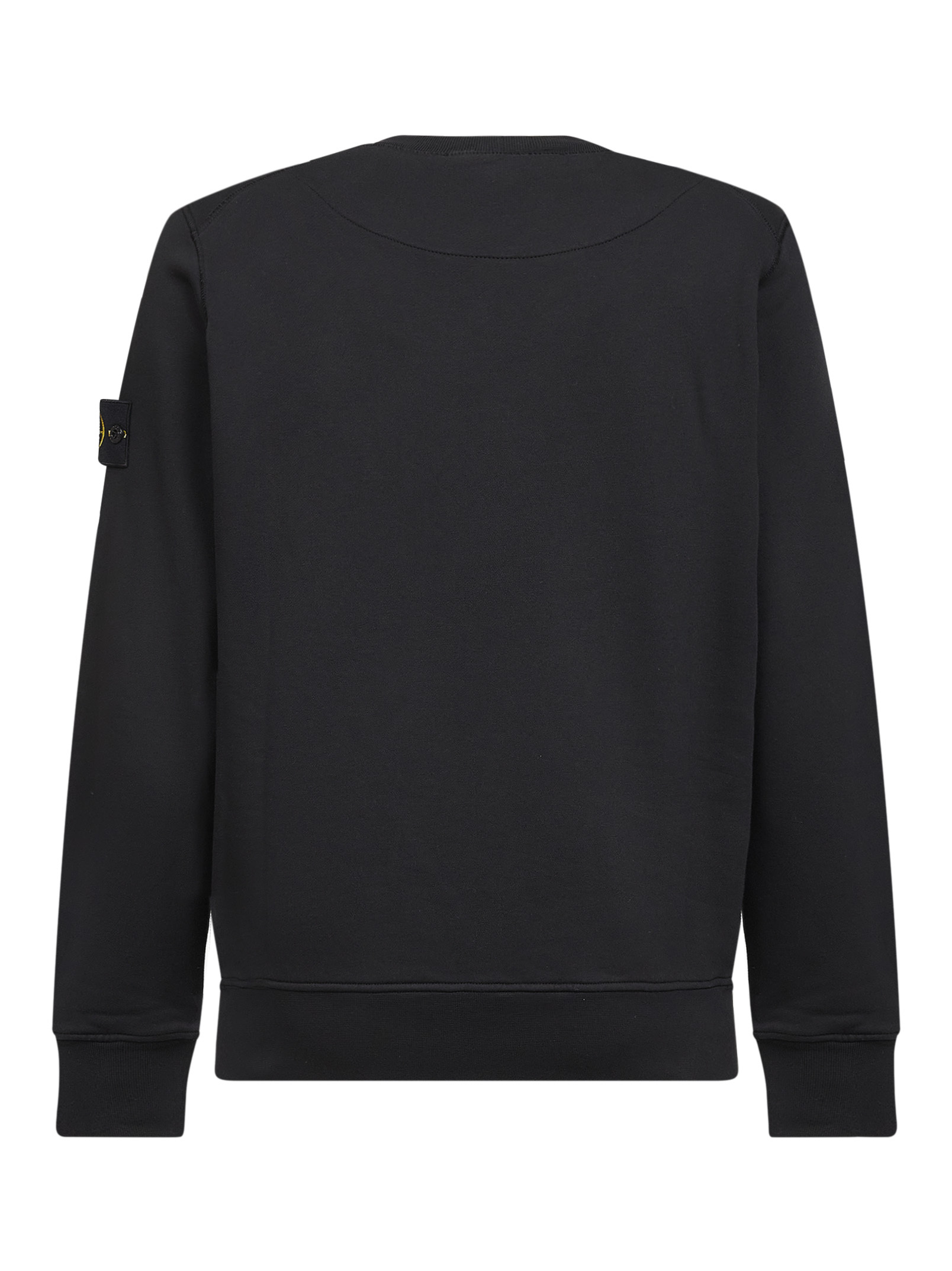 Stone Island Long-sleeved Sweatshirt In Black
